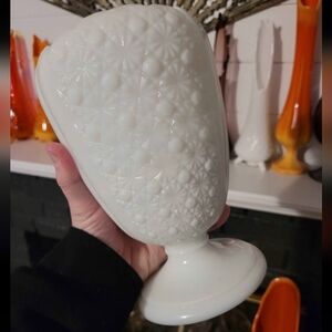 Vintage Fenton Daisy And Button Vase